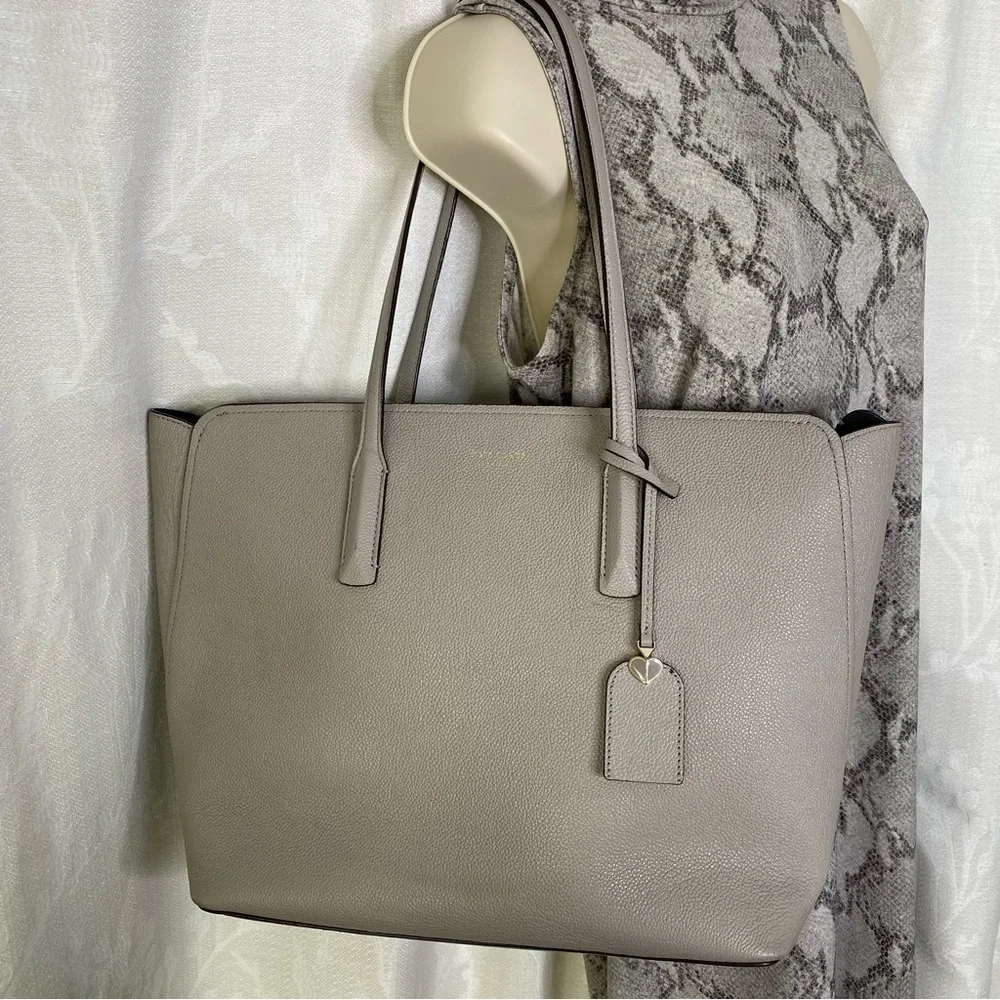 Kate Spade New York Margaux Large Gray Tote Bag